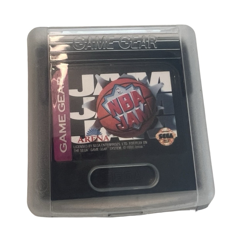 NBA Jam Sega Game Gear Video Game Cartridge with Protective Case 1993 Arena‎